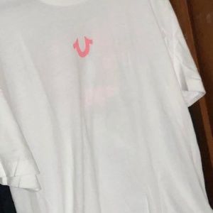 True Religion Logo White Crewneck T-shirt Mens XL
